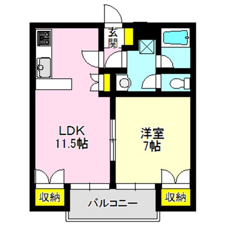 ＫＤハイツの物件間取画像